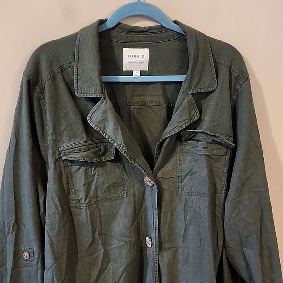 Beautiful Torrid lightweight jacket size 3 - Picture 3 of 7